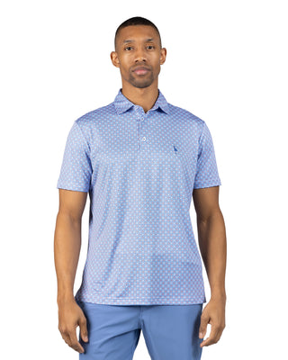 Geo Floral Performance Polo