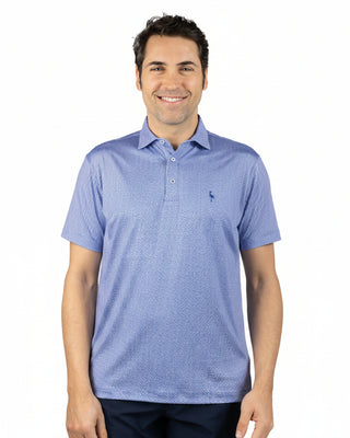 Micro Geo Floral Perfomance Polo