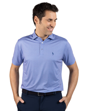 Micro Geo Floral Perfomance Polo