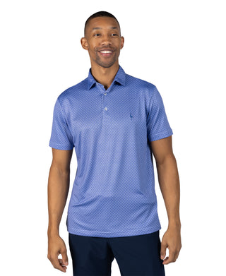 Micro Geo Floral Perfomance Polo