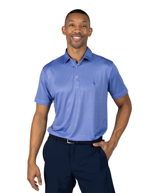 Micro Geo Floral Perfomance Polo