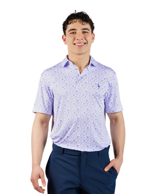 Ditsy Floral Performance Polo