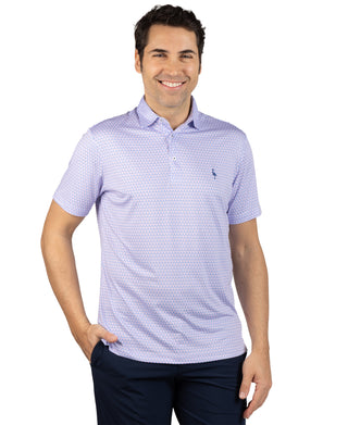 Micro Floral Performance Polo