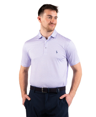 Micro Floral Performance Polo