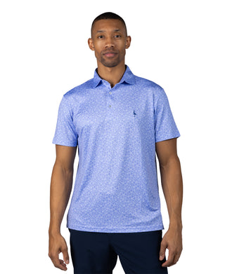 Summer Floral Performance Polo