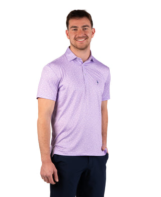Summer Floral Performance Polo