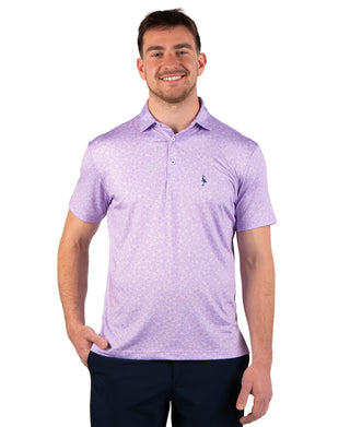 Summer Floral Performance Polo