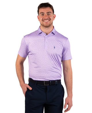 Summer Floral Performance Polo
