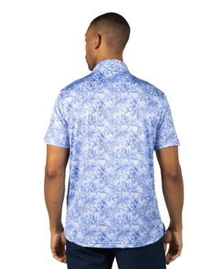 Distressed Tropical Performance Polo