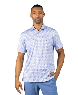 Floral Chain Performance Polo