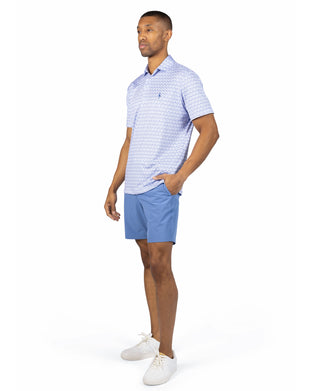 Floral Chain Performance Polo