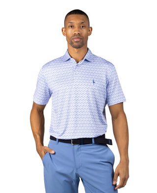 Floral Chain Performance Polo
