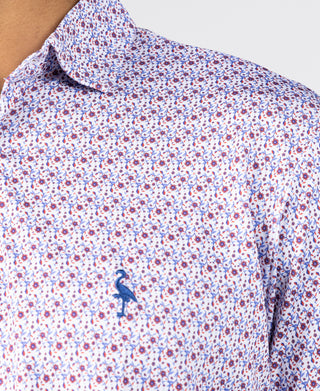 Floral Chain Performance Polo