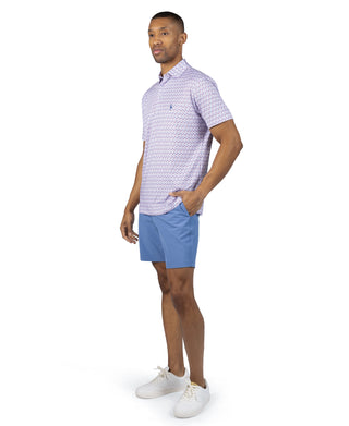 Floral Chain Performance Polo