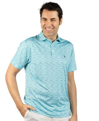 Hole In One Printed Performance Polo