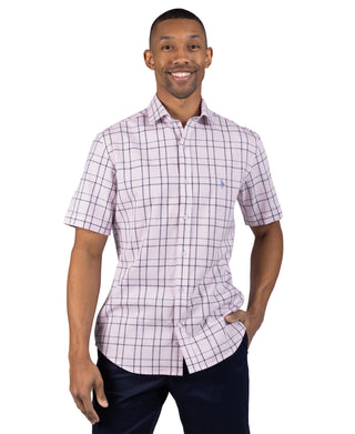 Yarn Dyed Linen Check Short Sleeve Shirt