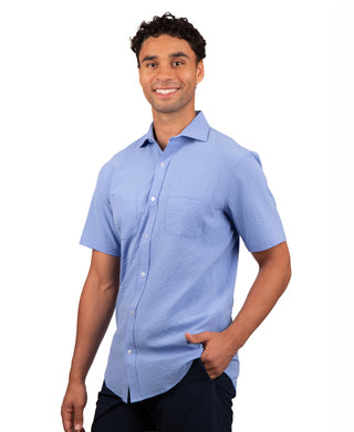 cornflower blue dress shirt MENS CONTRAST COLLAR DRESS SHIRT IN CORNFLOWER BLUE in CORNFLOWER BLUE SH0387PG192883544