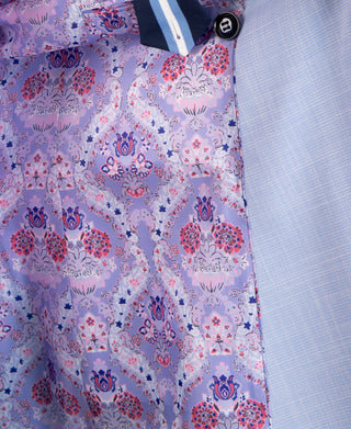 Double-Breasted Textured Slub Sport Coat