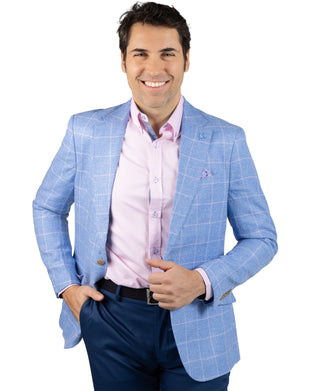 Yarn Dye Windowpane Sport Coat