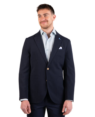 Textured Stripe Seersucker Sport Coat