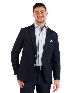 Textured Stripe Seersucker Sport Coat