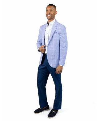 Melange Windowpane Sport Coat