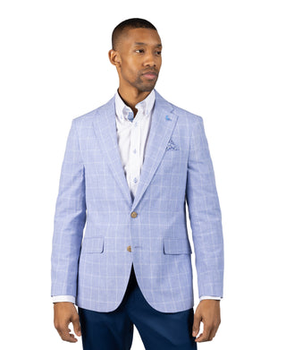 Melange Windowpane Sport Coat