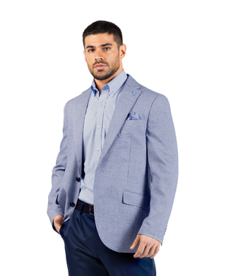 Melange Micro Grid Sport Coat