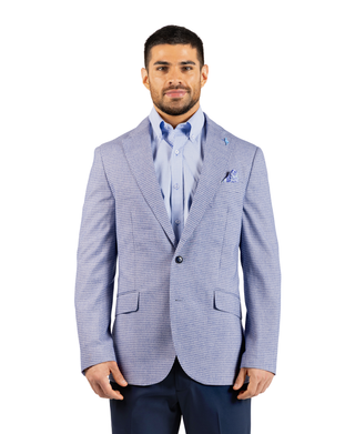 Melange Micro Grid Sport Coat
