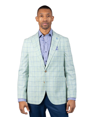 Melange Windowpane Sport Coat