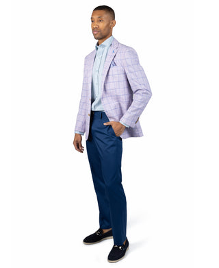 Melange Windowpane Sport Coat