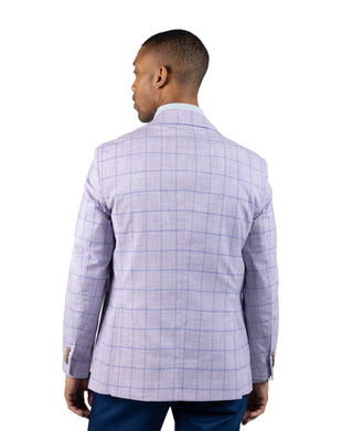 Melange Windowpane Sport Coat