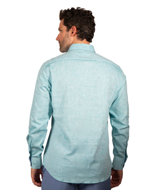 Yarn Dye Linen Long Sleeve Shirt