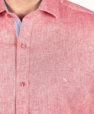 Yarn Dye Linen Long Sleeve Shirt