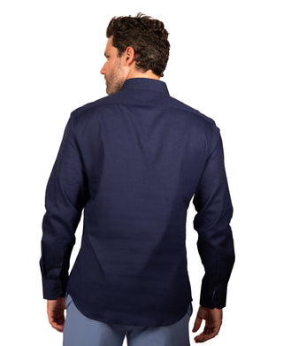Solid Linen Long Sleeve Shirt