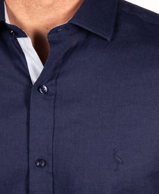Solid Linen Long Sleeve Shirt