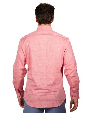 Yarn Dye Linen Long Sleeve Shirt