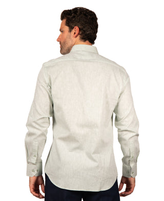 Yarn Dye Linen Long Sleeve Shirt