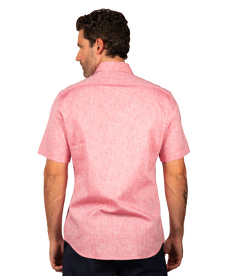 Yarn Dye Linen Short Sleeve Shirt