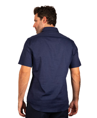 Solid Linen Short Sleeve Shirt