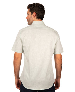 Yarn Dye Linen Short Sleeve Shirt