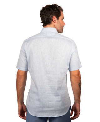 Yarn Dye Linen Short Sleeve Shirt