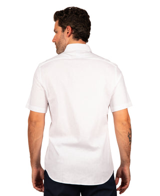 Solid Linen Short Sleeve Shirt