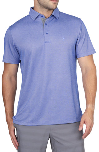 Short Sleeve Melange Modal Polo