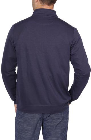 Melange Modal Quarter Zip Pullover (Extended Sizes Available 2X-6X)