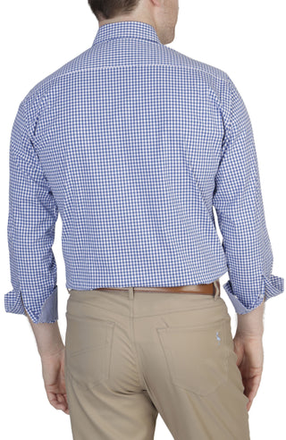 Royal Gingham Cotton Stretch Long Sleeve Shirt