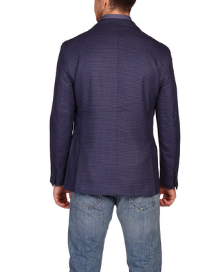 Navy Textured Nailshead Sport Coat