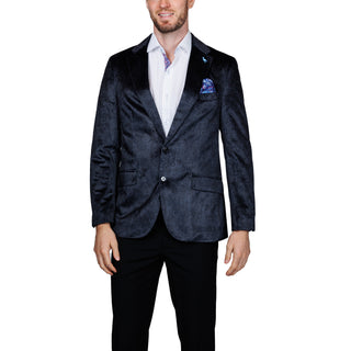 Black Paisley Velvet Sport Coat