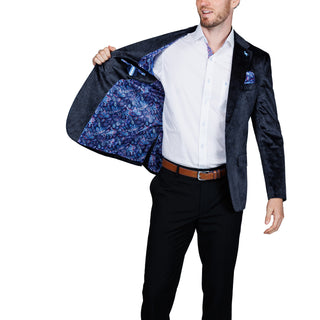 Black Paisley Velvet Sport Coat