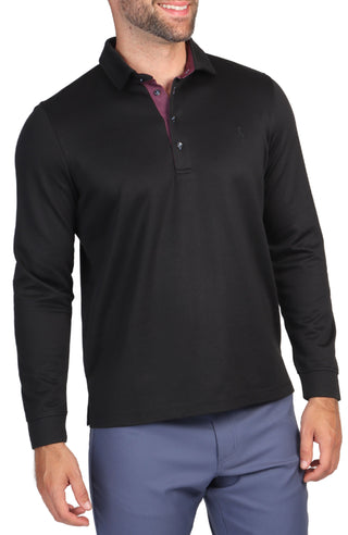 Long Sleeve Modal Polo